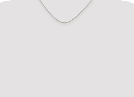 Sterling Silver Rhodium-plated 8 Sided Diamond-cut Box Chain (Style QBR015R-16)