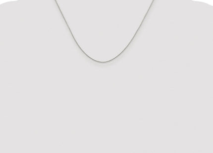 Sterling Silver Rhodium-plated 8 Sided Diamond-cut Box Chain (Style QBR015R-18)