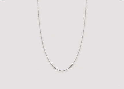 Sterling Silver Rhodium-plated 8 Sided Diamond-cut Box Chain (Style QBR015R-26)