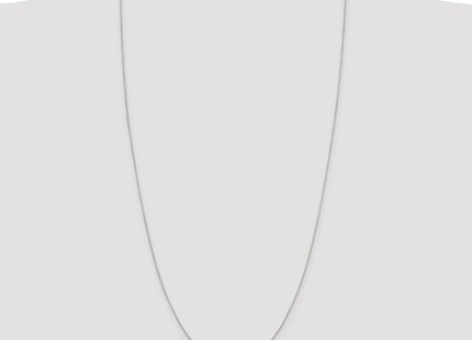 Sterling Silver Rhodium-plated 8 Sided Diamond-cut Box Chain (Style QBR015R-30)