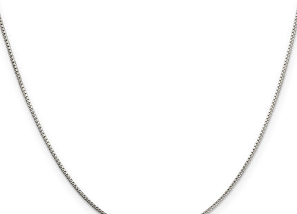 Sterling Silver 8 Sided Diamond-cut Box Chain w/2in ext., 20 x 1mm