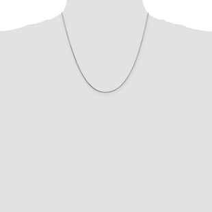 Sterling Silver 8 Sided Diamond-cut Box Chain (Style QBR019-20)
