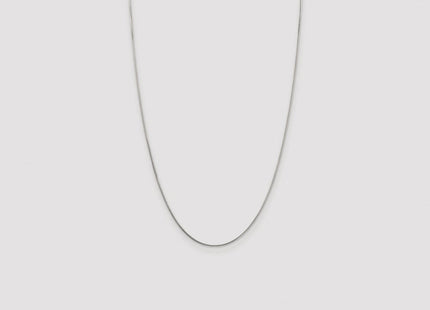 Sterling Silver Rhodium-plated 8 Sided Diamond-cut Box Chain (Style QBR019R-26)