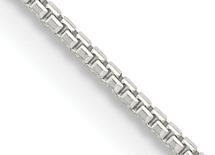Sterling Silver 8 Sided Diamond-cut Box Chain w/2in ext., 20 x 1mm