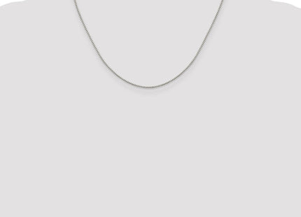 Sterling Silver 8 Sided Diamond-cut Box Chain (Style QBR022-18)