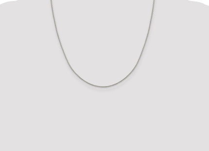 Sterling Silver 8 Sided Diamond-cut Box Chain (Style QBR022-20)