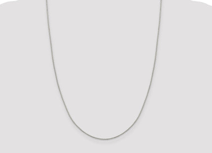 Sterling Silver 8 Sided Diamond-cut Box Chain (Style QBR022-24)