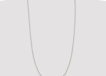 Sterling Silver Rhodium-plated 8 Sided Diamond-cut Box Chain (Style QBR022R-30)