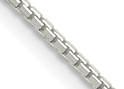 Sterling Silver 8 Sided Diamond-cut Box Chain w/2in ext., 20 x 1.15mm