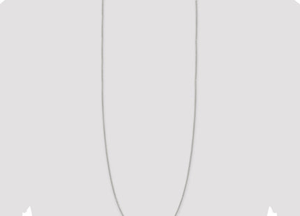 Sterling Silver 8 Sided Diamond-cut Box Chain (Style QBR024-36)