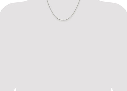 Sterling Silver Rhodium-plated 8 Sided Diamond-cut Box Chain (Style QBR024R-18)