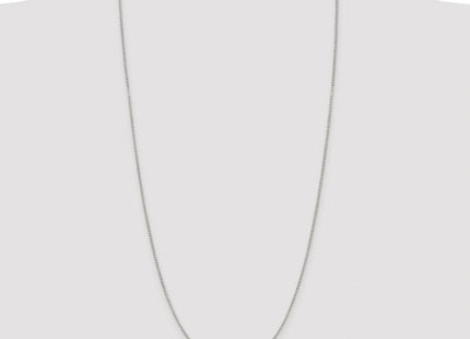 Sterling Silver Rhodium-plated 8 Sided Diamond-cut Box Chain