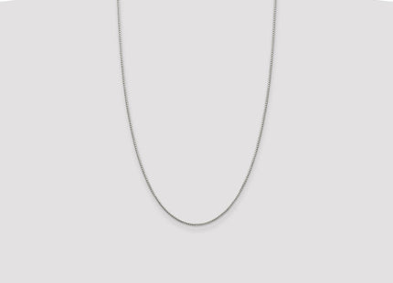 Sterling Silver 8 Sided Diamond-cut Box Chain (Style QBR026-26)
