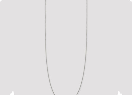 Sterling Silver 8 Sided Diamond-cut Box Chain (Style QBR026-36)
