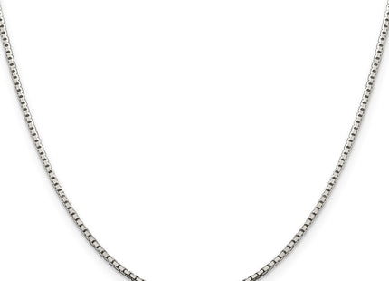 Sterling silver box link chain, alternate view