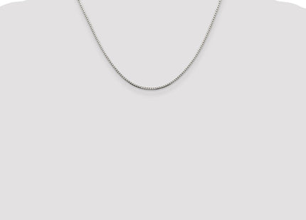 Sterling silver box link chain, further view