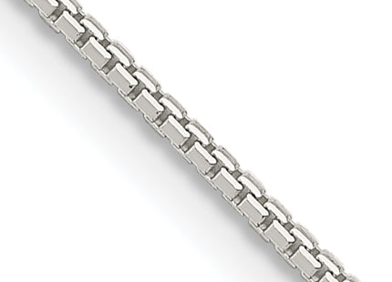 Sterling Silver 8 Sided Diamond-cut Box Chain w/2in ext., 20 x 1.5mm