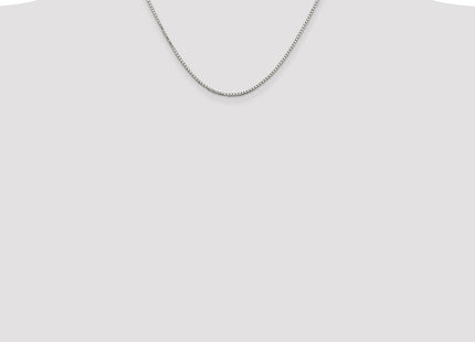 Sterling Silver 8 Sided Diamond-cut Box Chain (Style QBR035-18)
