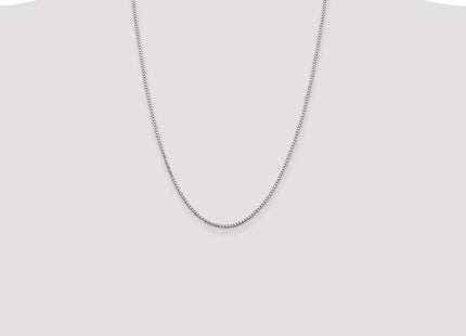 Sterling Silver 8 Sided Diamond-cut Box Chain (Style QBR035-24)