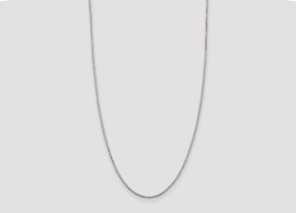 Sterling Silver 8 Sided Diamond-cut Box Chain (Style QBR035-28)