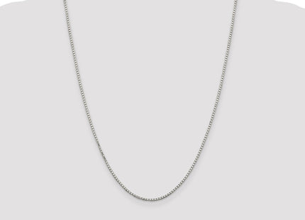 Sterling Silver Rhodium-plated 8 Sided D/C Mirror Box Chain