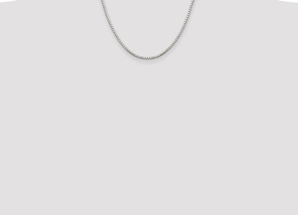 Sterling Silver 8 Sided Diamond-cut Box Chain (Style QBR040-18)