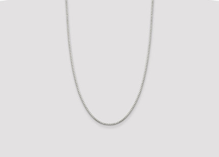 Sterling Silver 8 Sided Diamond-cut Box Chain (Style QBR040-26)