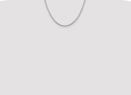 Sterling Silver Rhodium-plated 8 Sided Diamond-cut Box Chain (Style QBR040R-18)