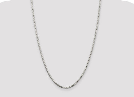 Sterling Silver 8 Sided Diamond-cut Box Chain (Style QBR050-24)