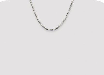 Sterling Silver Rhodium-plated 8 Sided Diamond-cut Box Chain