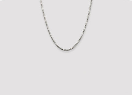 Sterling Silver Rhodium-plated 8 Sided Diamond-cut Box Chain