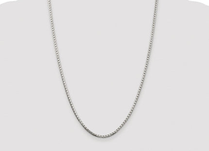 Sterling Silver Rhodium-plated 8 Sided Diamond-cut Box Chain