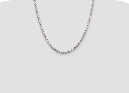Sterling Silver 8 Sided Diamond-cut Box Chain (Style QBR057-20)