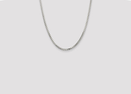 Sterling Silver 8 Sided Diamond-cut Box Chain (Style QBR057-22)