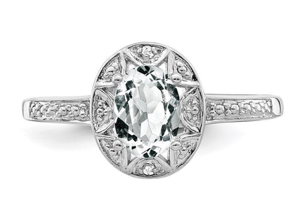 Sterling Silver Rings Style QBR10APR - Classique Jewelry Inc.