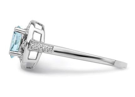 Sterling Silver Rings Style QBR10MAR - Classique Jewelry Inc.