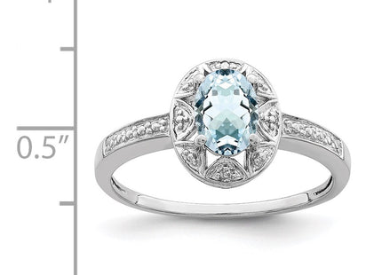 Sterling Silver Rings Style QBR10MAR - Classique Jewelry Inc.