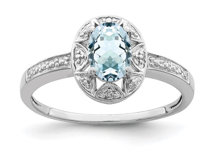 Sterling Silver Rings Style QBR10MAR - Classique Jewelry Inc.