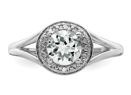 Sterling Silver Rings Style QBR11APR - Classique Jewelry Inc.