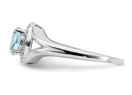 Sterling Silver Rings Style QBR11MAR - Classique Jewelry Inc.