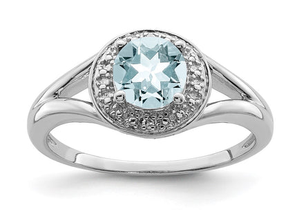 Sterling Silver Rings Style QBR11MAR - Classique Jewelry Inc.