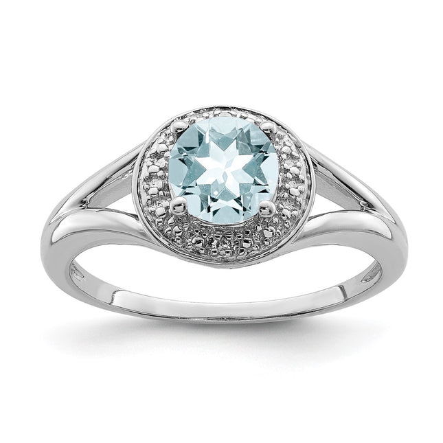 Sterling Silver Rings Style QBR11MAR - Classique Jewelry Inc.