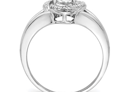 Sterling Silver Rings Style QBR12APR - Classique Jewelry Inc.