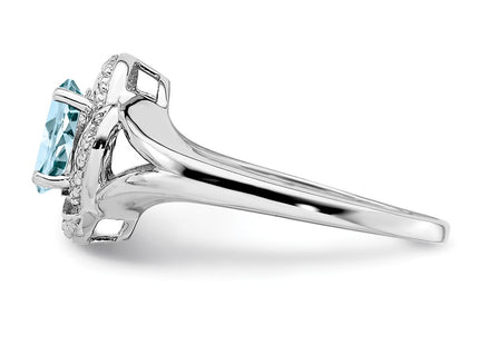 Sterling Silver Rings Style QBR12MAR - Classique Jewelry Inc.