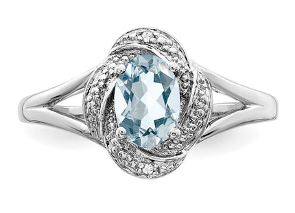 Sterling Silver Rings Style QBR12MAR - Classique Jewelry Inc.