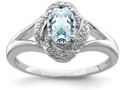 Sterling Silver Rings Style QBR12MAR - Classique Jewelry Inc.