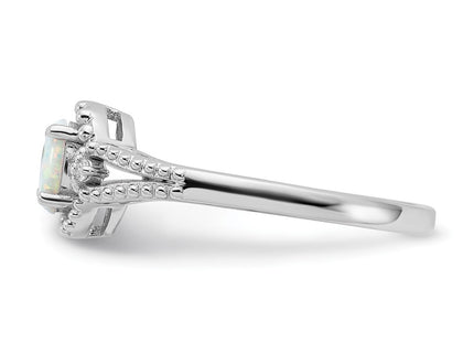 Sterling Silver Rings Style QBR16OCT - Classique Jewelry Inc.