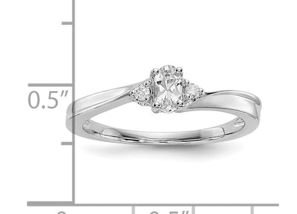 Sterling Silver Rings Style QBR25APR - Classique Jewelry Inc.