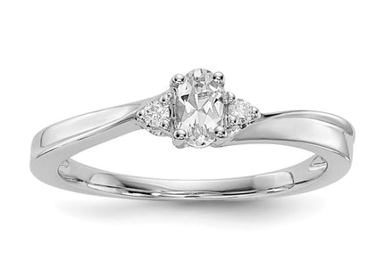 Sterling Silver Rings Style QBR25APR - Classique Jewelry Inc.