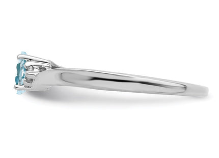 Sterling Silver Rings Style QBR25MAR - Classique Jewelry Inc.